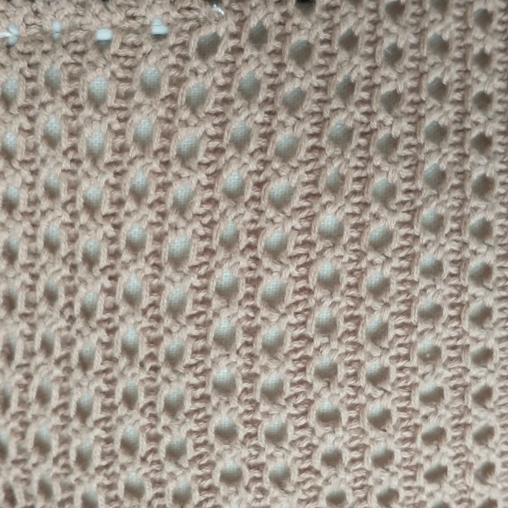 Joie v-neck cardigan sweater open large weave knit crochet cropped tan size XS - Picture 5 of 7